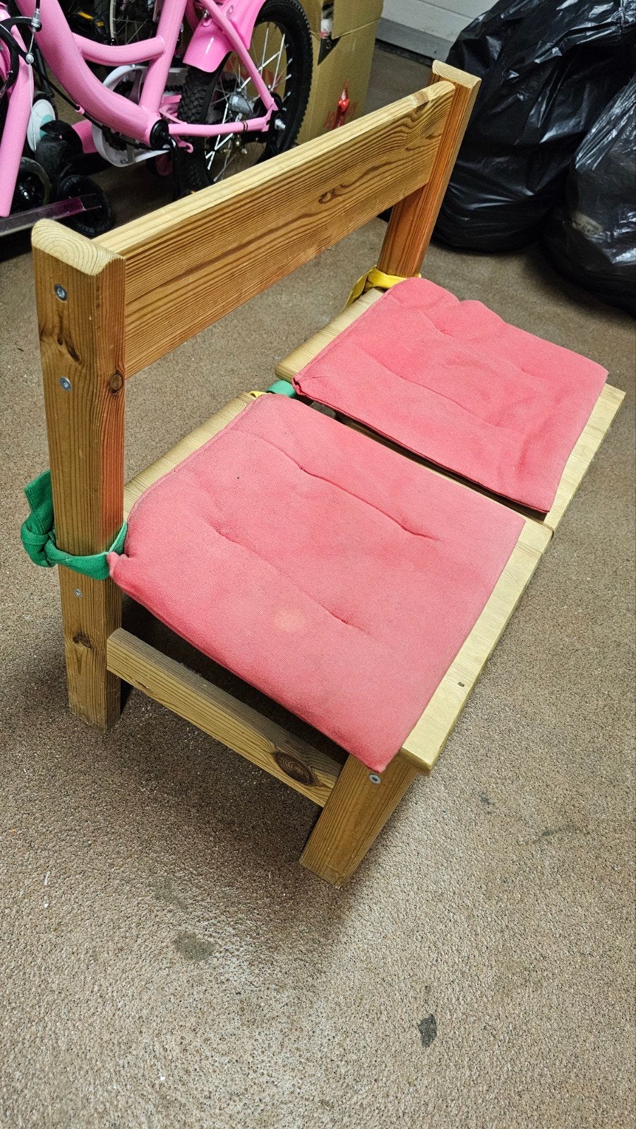 Gratis kinderstoel, Ophalen
