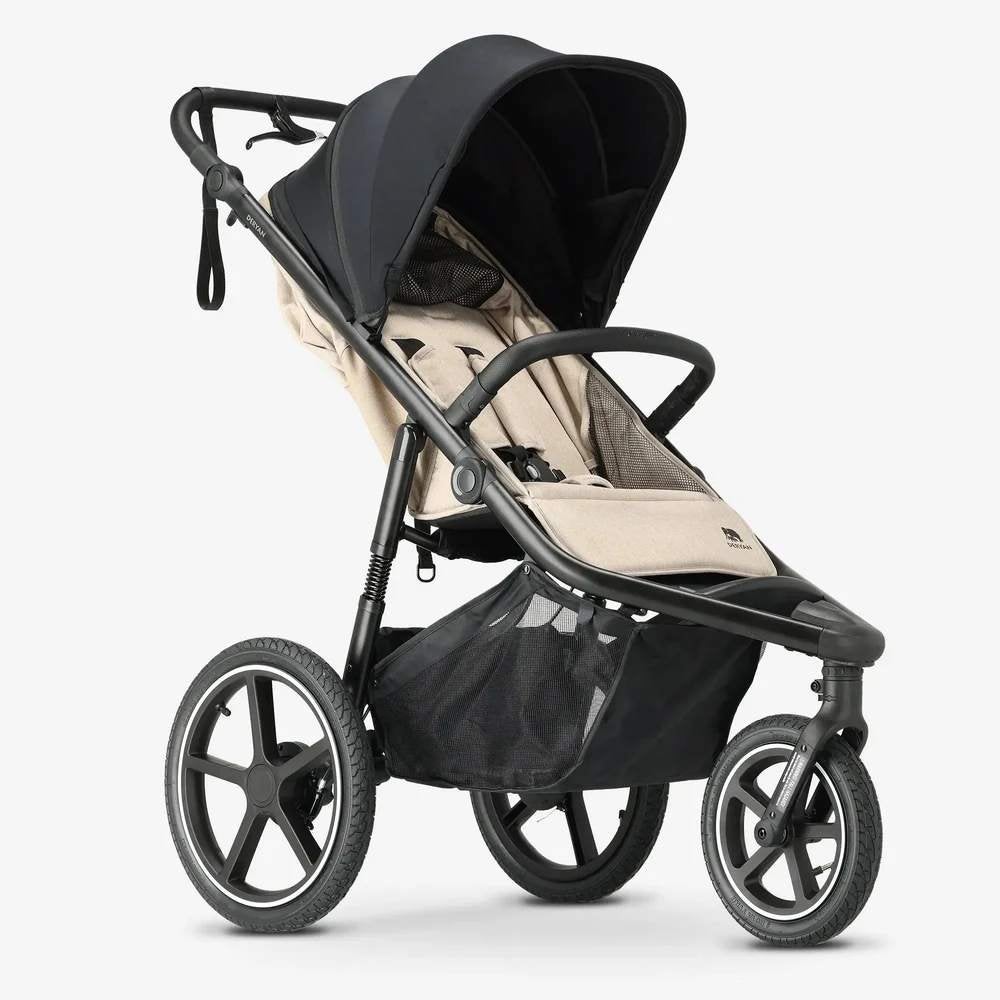 DERYAN Bolt Hardloop Kinderwagen – Nougat, Kinderen en Baby's, Ophalen of Verzenden, Zo goed als nieuw, Overige merken, Verstelbare rugleuning