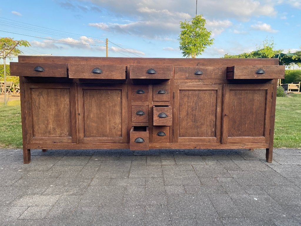 Commode, Teck, 200 cm ou plus, Koloniaal, Enlèvement