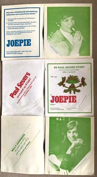 3 X Flexi-disc-singles "JOEPIE STELT VOOR"  ( VERKOCHT), CD & DVD, Enlèvement ou Envoi, Utilisé, 7 inch