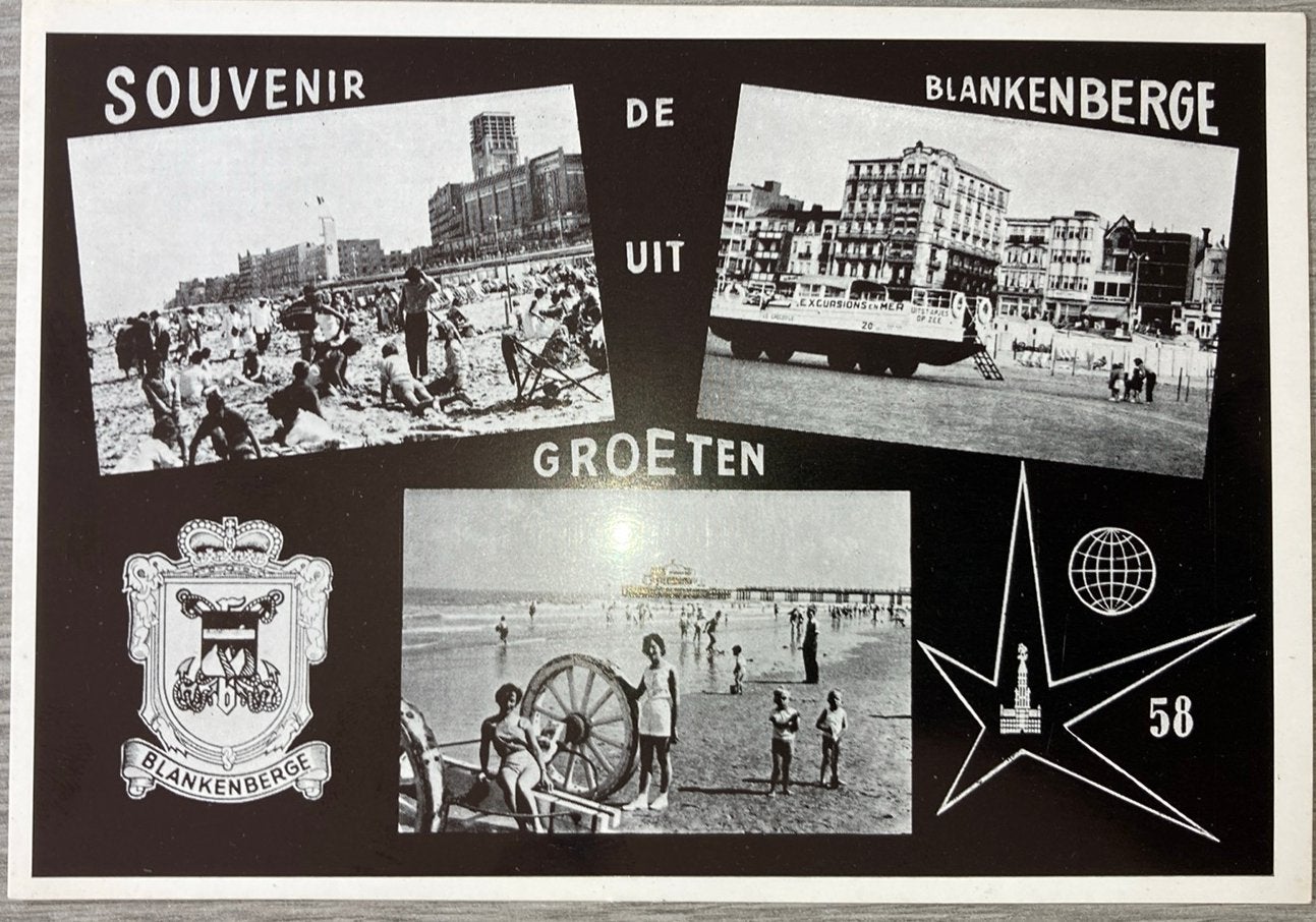 Postkaart Groeten uit Blankenberge Expo ‘58, Collections, Cartes postales | Belgique, Enlèvement ou Envoi