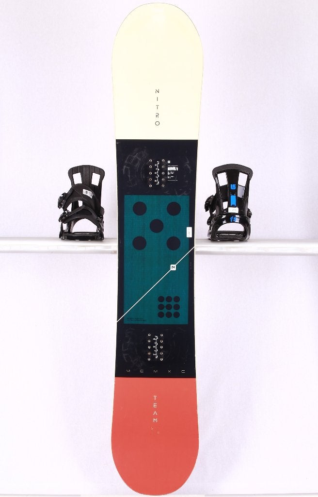 Snowboard 159 cm NITRO TEAM, blanc/orange, CAMBER, Envoi, Utilisé, Planche