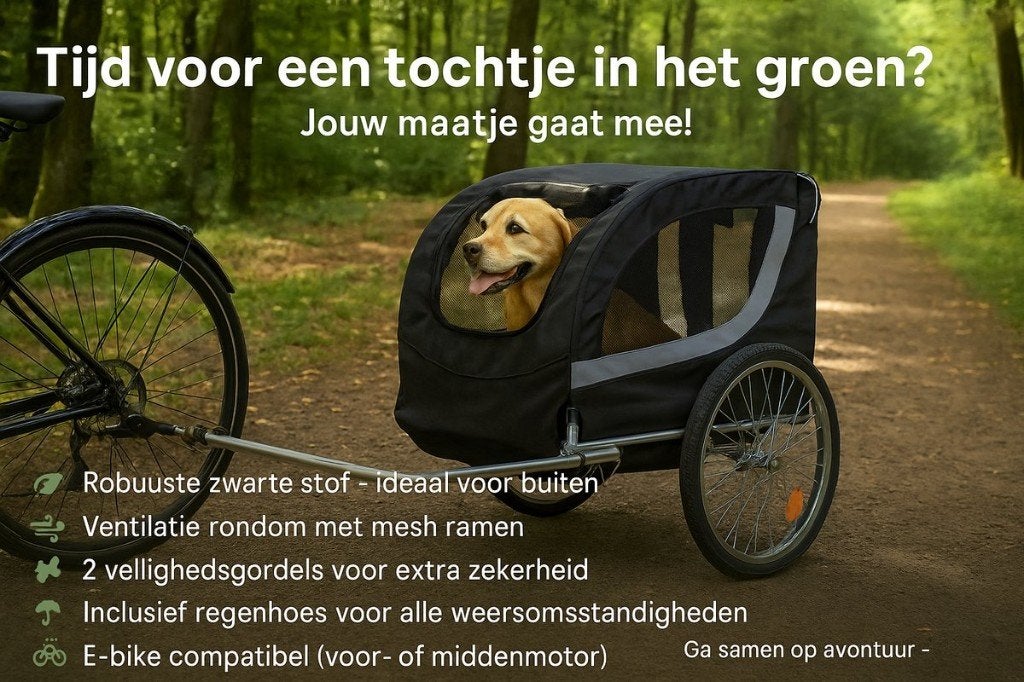 Honden Fietskarren Nieuw!, Dieren en Toebehoren, Flamingo, Ophalen, Nieuw, Hondenfietskar