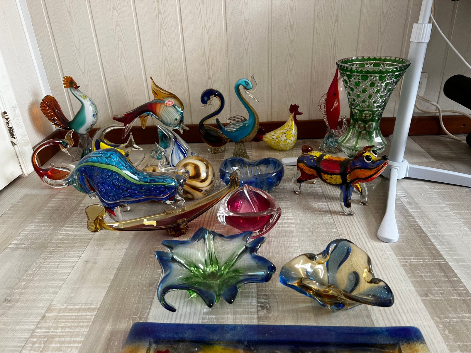 Grote collectie Murano glas – alles samen – €450, Ophalen, Zo goed als nieuw