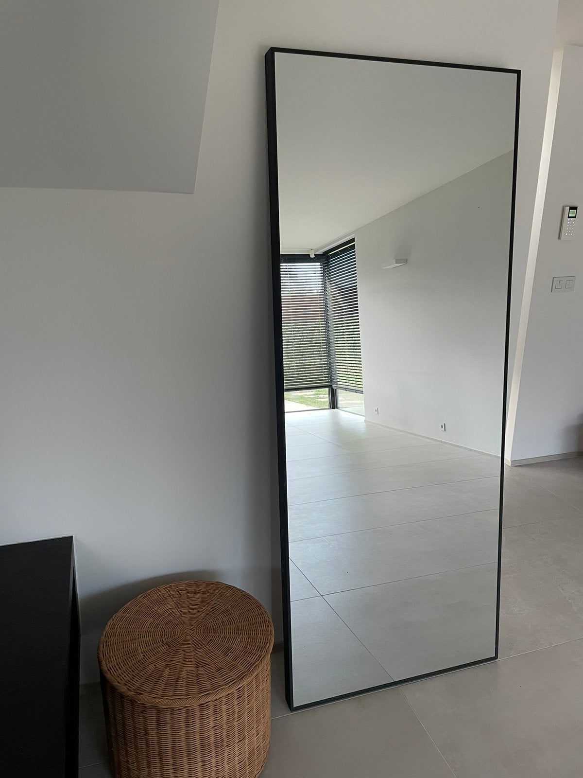 IKEA HOVET spiegel zwart 78 x 196 cm, Huis en Inrichting, Ophalen, Zo goed als nieuw