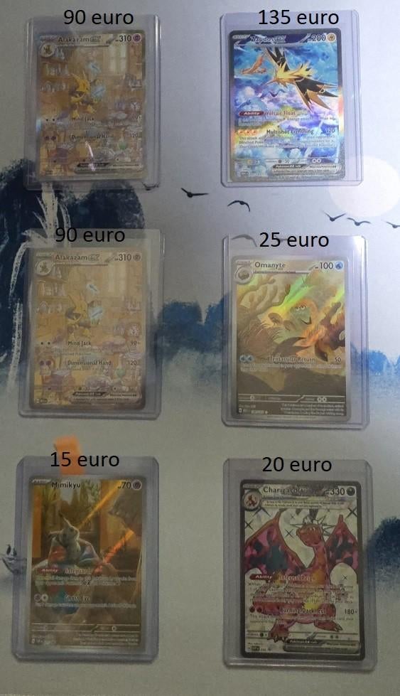 Pokemon kaarten prijs per stuk of alle 6 samen, Hobby & Loisirs créatifs, Jeux de cartes à collectionner | Pokémon, Neuf, Plusieurs cartes