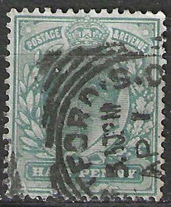 Grande-Bretagne 1902-1910 - Yvert 106a - King Edward (ST), Envoi, Affranchi