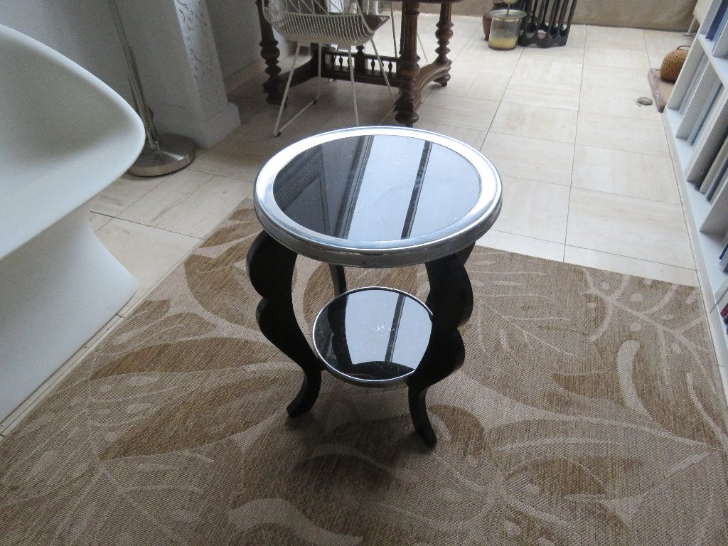 Table d'appoint Art Déco, accents en écaille de tortue, Antiquités & Art, Antiquités | Éclairage, Enlèvement ou Envoi