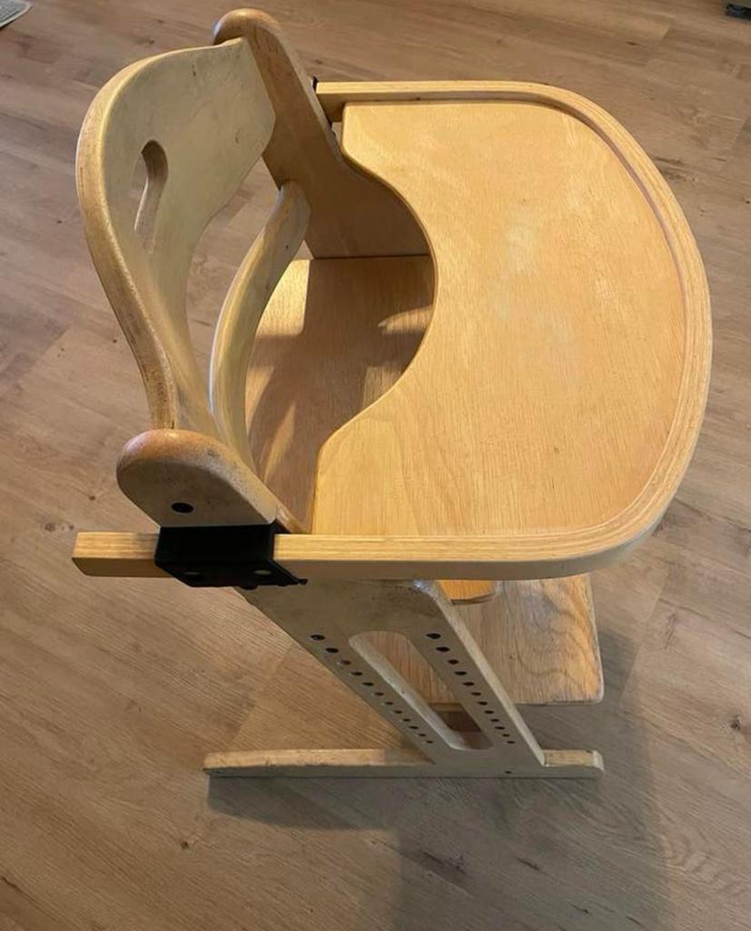 Tripp Trapp Stokke babystoel uit hout, Kinderen en Baby's, Kinderstoelen, Ophalen, Zo goed als nieuw, Aanschuifbaar