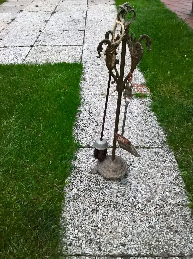koperen haardstel, Ophalen