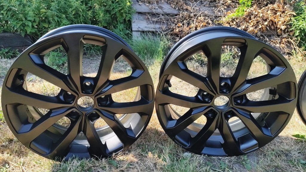 zwarte 17 inch velgen, Auto-onderdelen, Ophalen, Gebruikt, 17 inch, Velg(en)