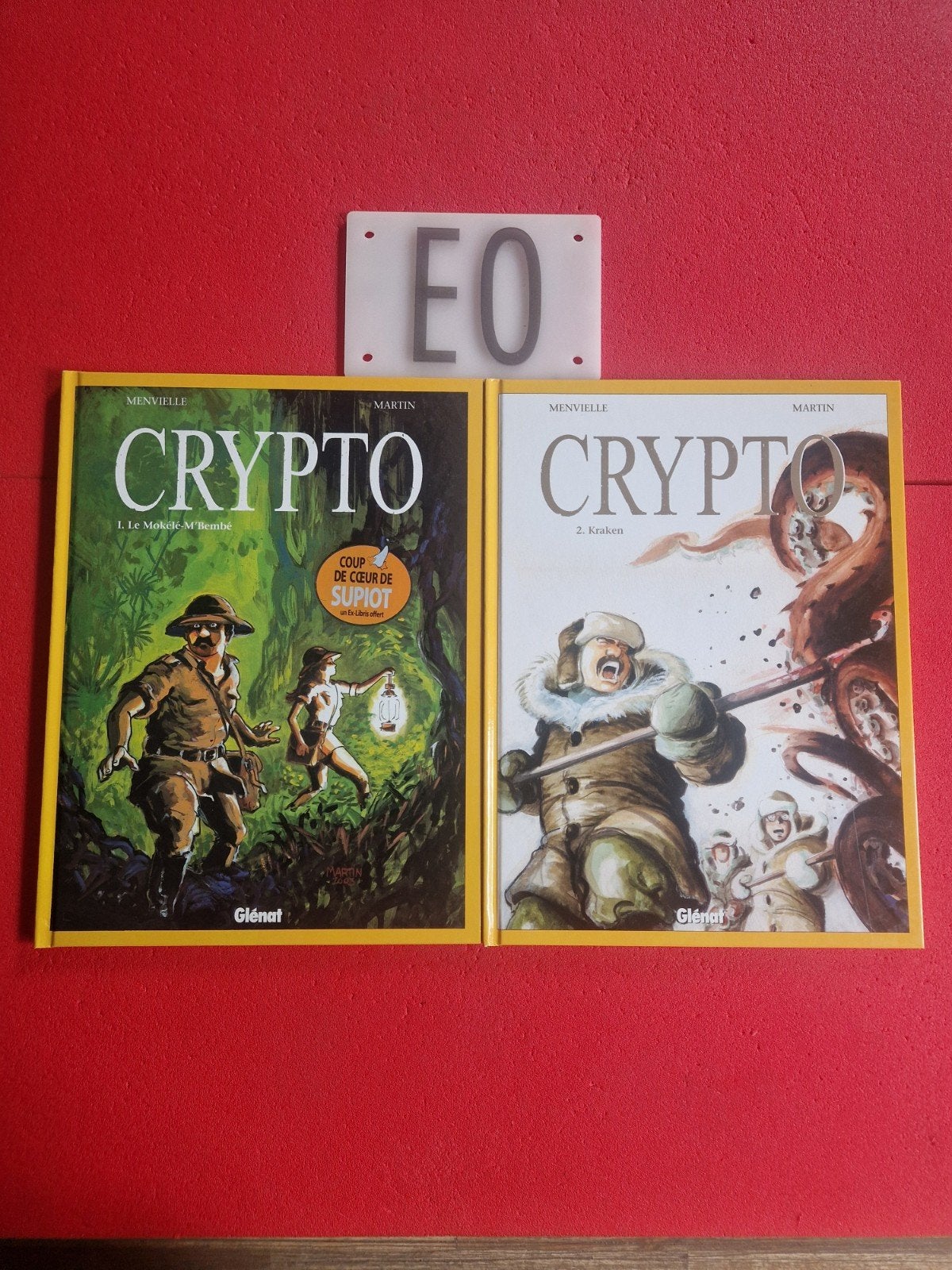 lot de 2 bd crypto 1 et 2,EO, avec 1 ex libris, Enlèvement ou Envoi