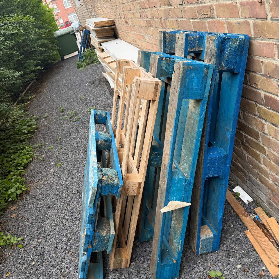 Lot de palettes en bois - Idéal / Meubles / Stockage, Enlèvement, Utilisé