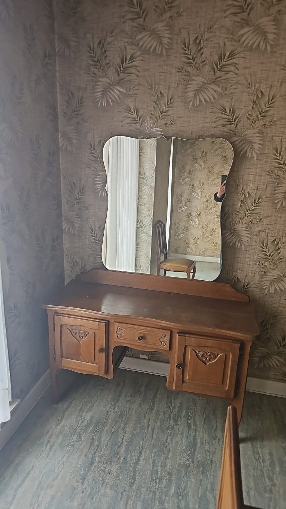 klassieke houten kaptafel, Ophalen, Gebruikt