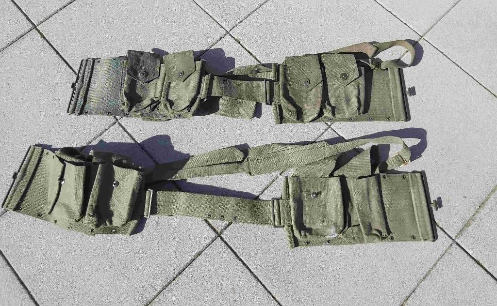Leger België Belgique Armée Gordel Munitie MG Geweer Soldaat, Envoi