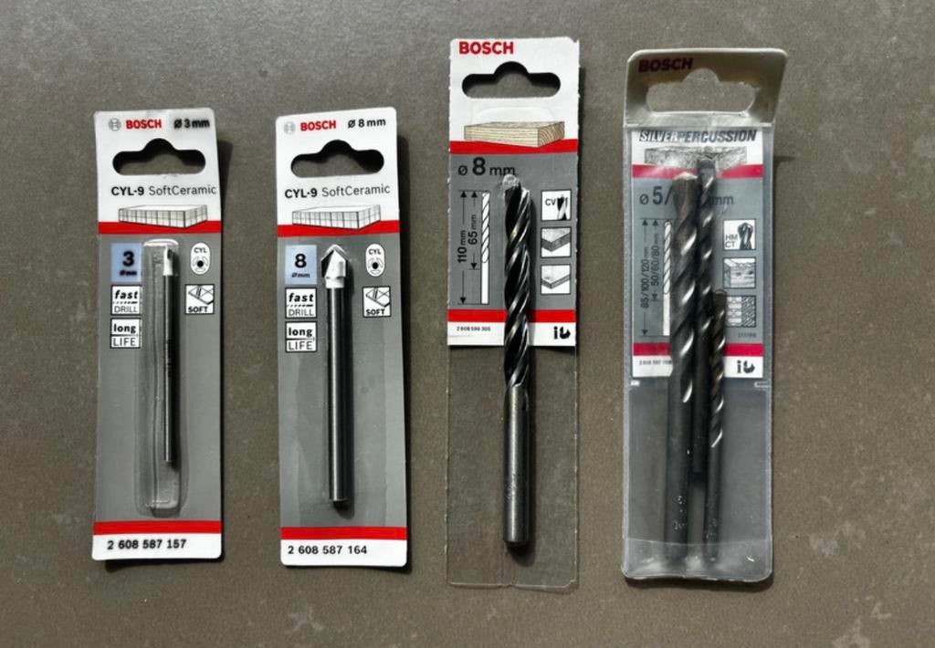 Set de perceuses Bosch New (6 pièces), Enlèvement