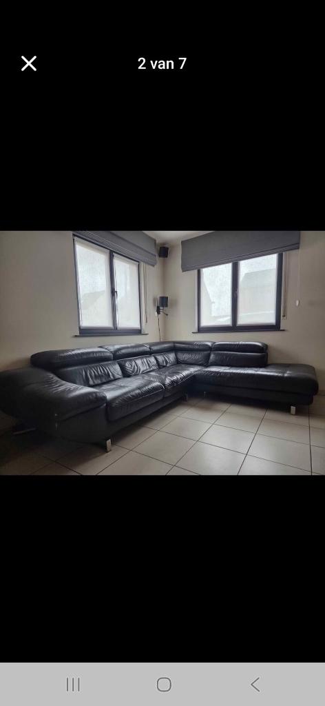 Hoekzetel, Huis en Inrichting, Ophalen, Gebruikt, Leer