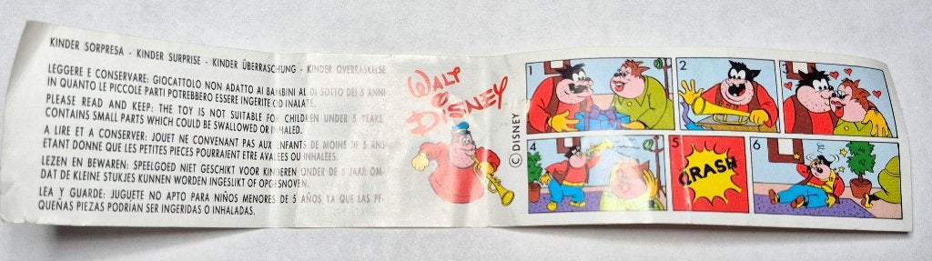 Mickey et Compagnie 1990 Bpz Pat Hibulaire, Collections, Enlèvement ou Envoi, Utilisé, Figurines