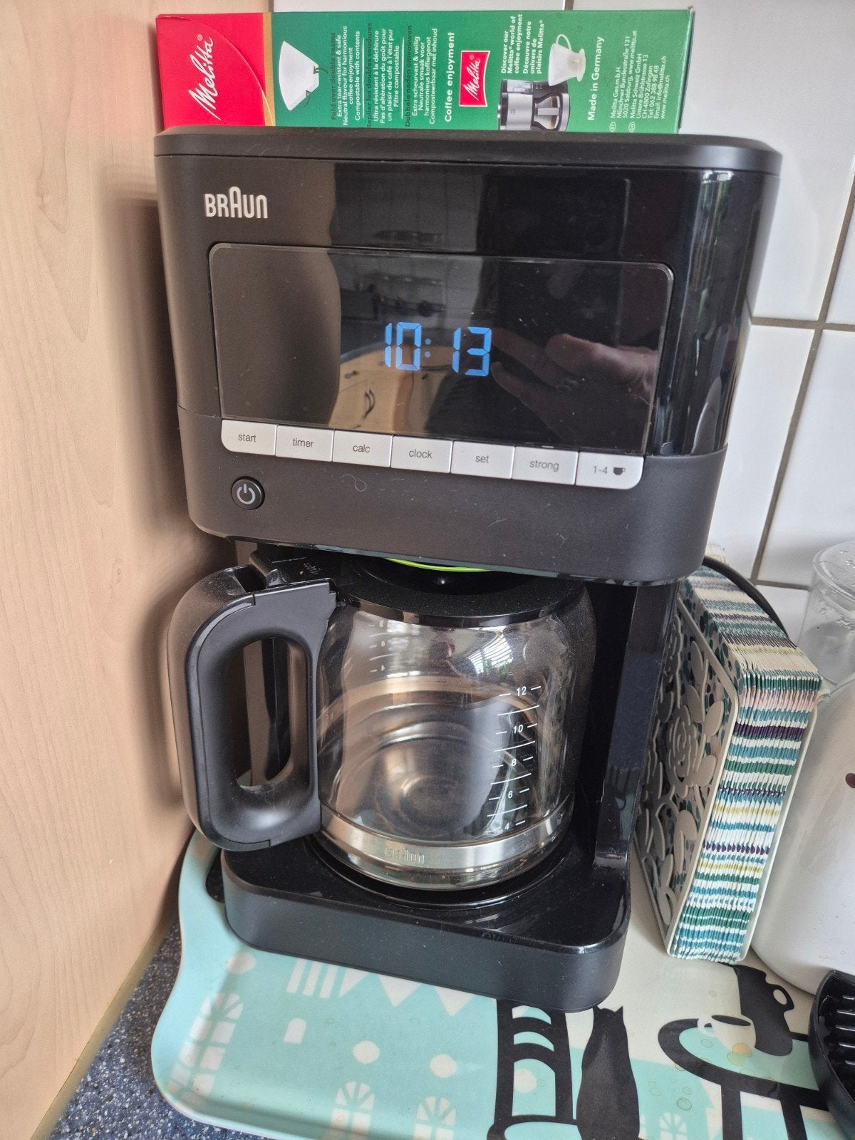 Cafetière braun et moulin a grains, Electroménager, Enlèvement, Cafetière