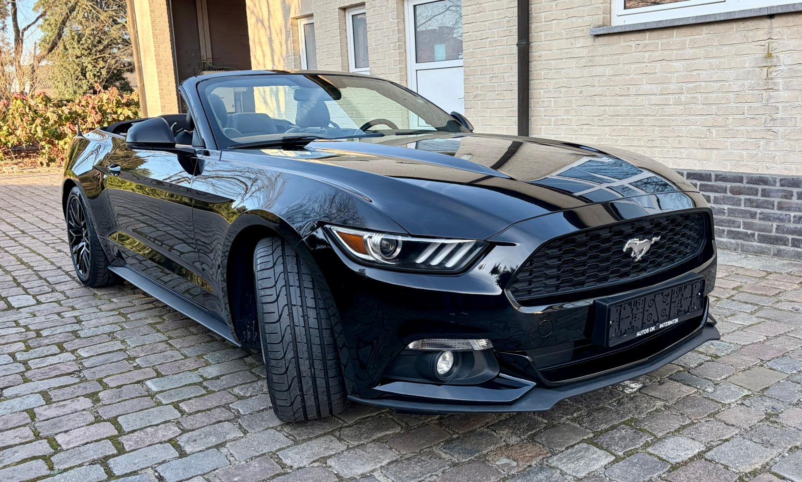 Ford mustang eco boost in top staat, Auto's, Zwart, Zwart, Handgeschakeld, Particulier