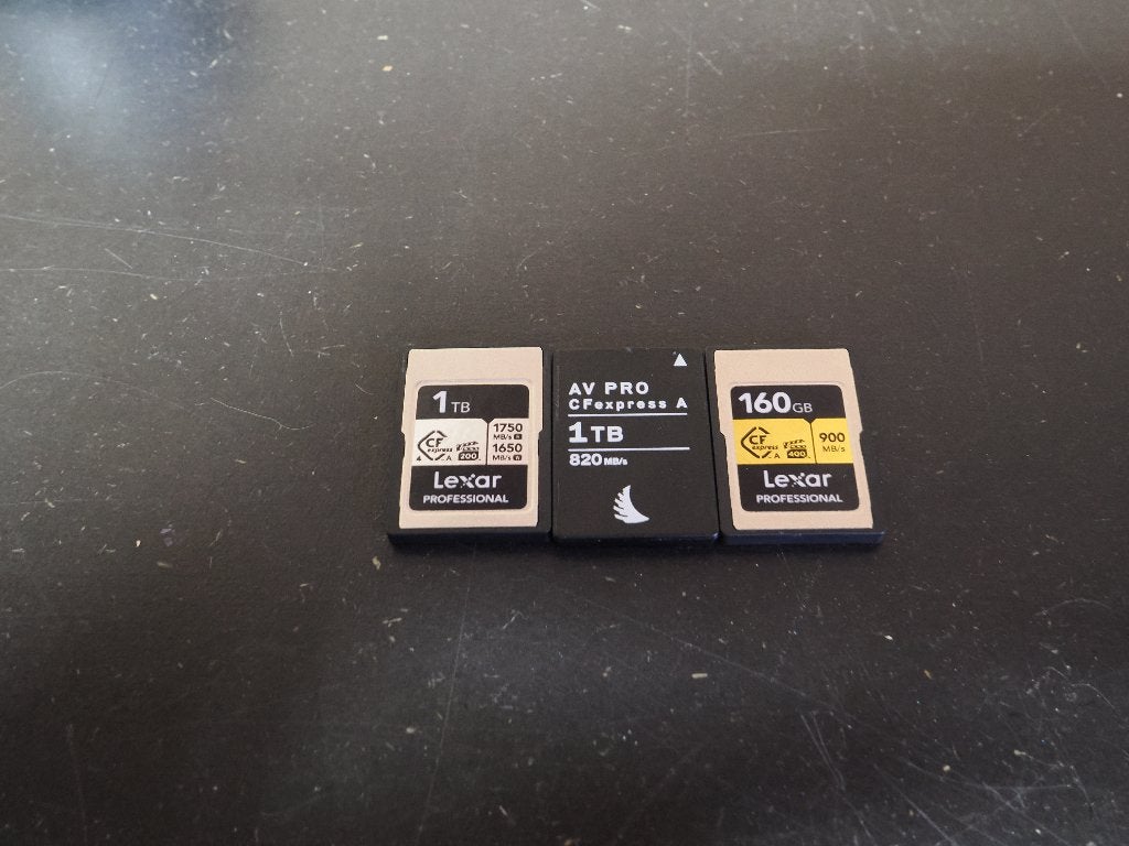 CFexpress type A kaartjes, Ophalen, Geschikt voor 4K video, LEXAR, 1 TB of meer