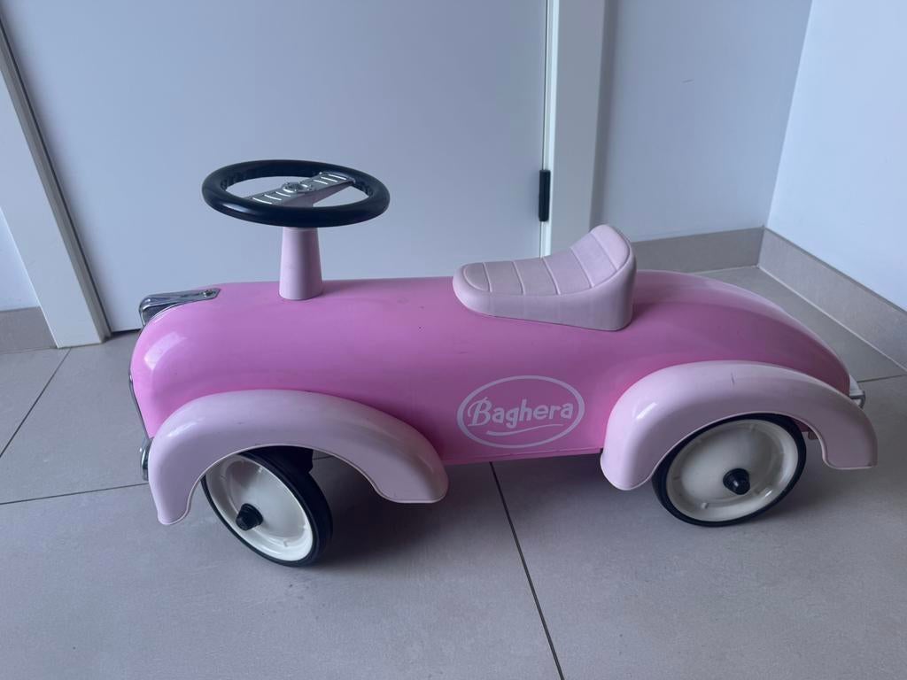 Baghera retro loopauto - pink lady, Kinderen en Baby's, Speelgoed | Buiten | Voertuigen en Loopfietsen, Ophalen, Gebruikt