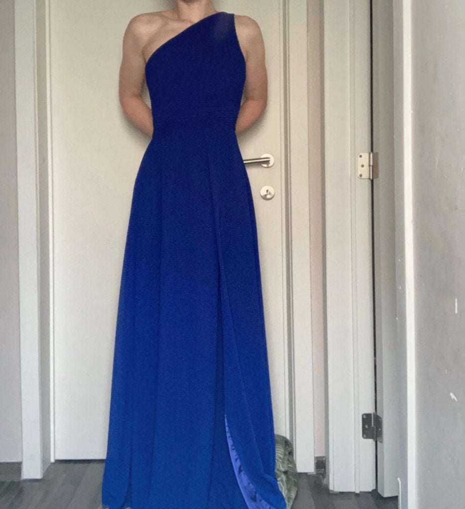 Apart Glamour one-shoulder dress - galajurk koningsblauw, Ophalen, Blauw, Zo goed als nieuw, Maat 36 (S)