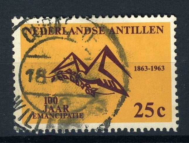 NL. ANTILLEN 336 gestempeld 1963 - 100 jaar slavernij., Verzenden, Gestempeld