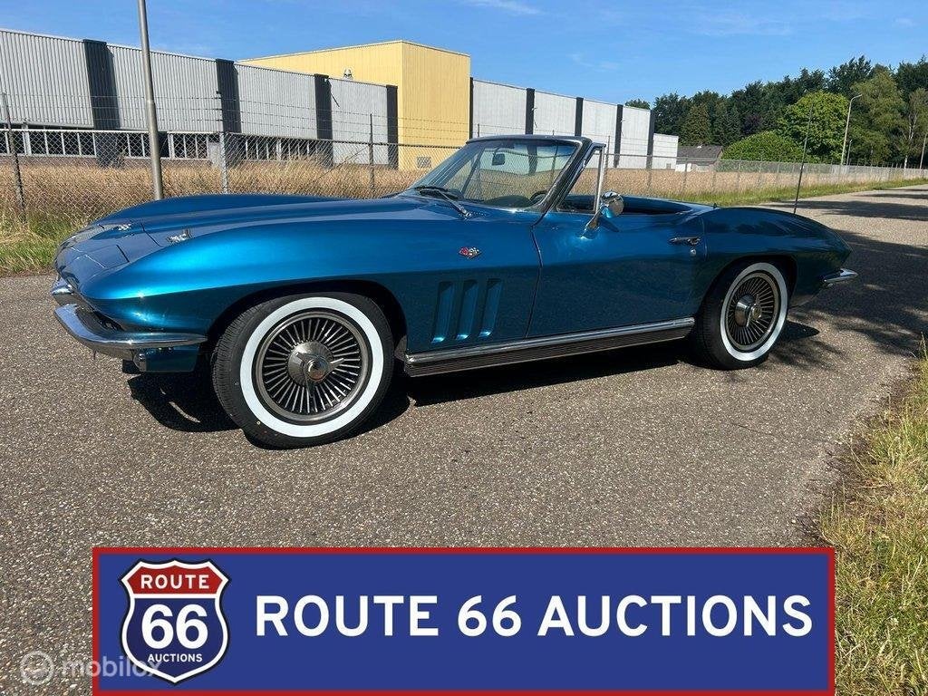 Chevrolet Corvette C2 Sting Ray | 1966 | Route 66 Auctions, Achat, Entreprise, Chevrolet, Boîte manuelle