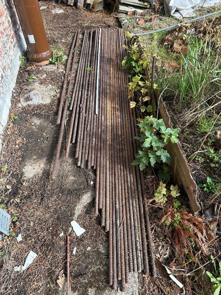 Barres à béton de 20 mm sur  3 mètres., Bricolage & Construction, Enlèvement, Neuf, Fer