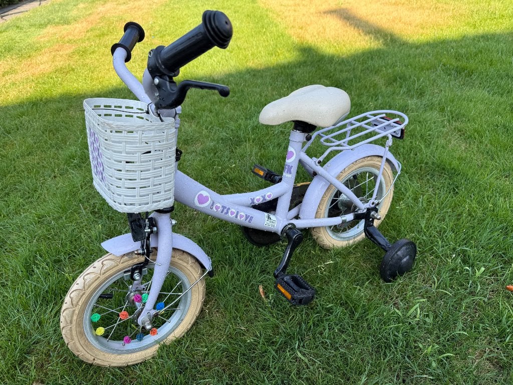 BFK kinderfiets, Ophalen, Terugtraprem, Zijwieltjes, Gebruikt