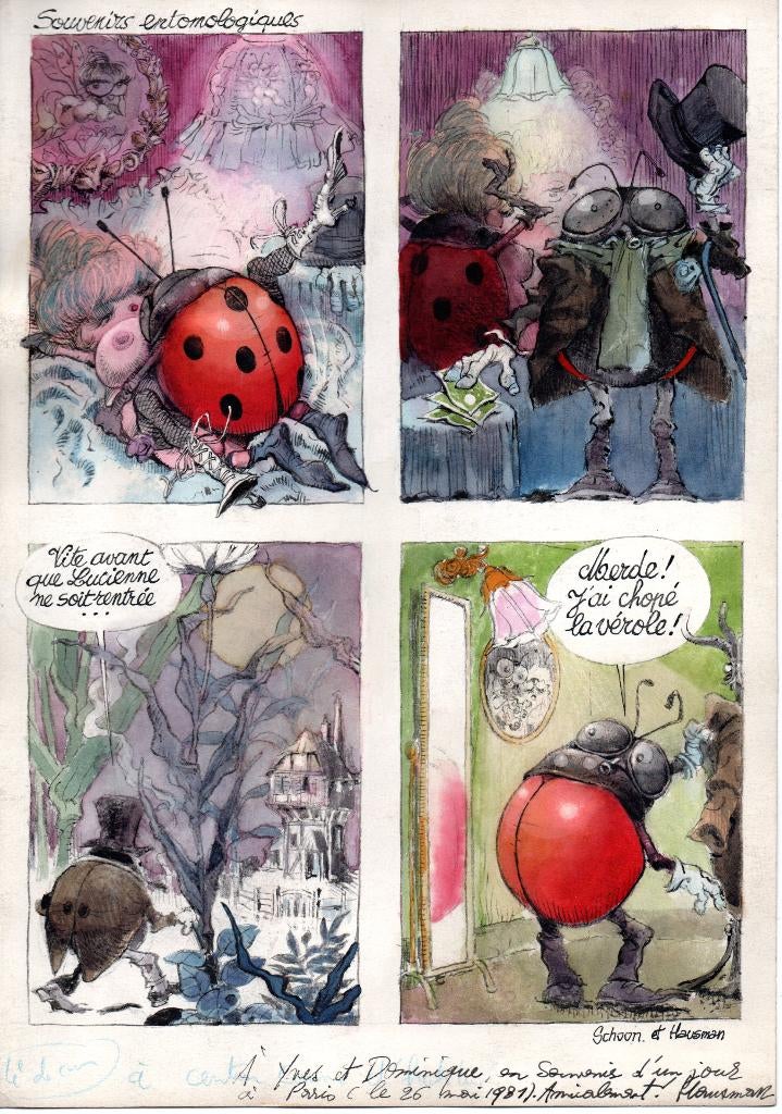 Planche originale René Hausman, Verzenden, Zo goed als nieuw