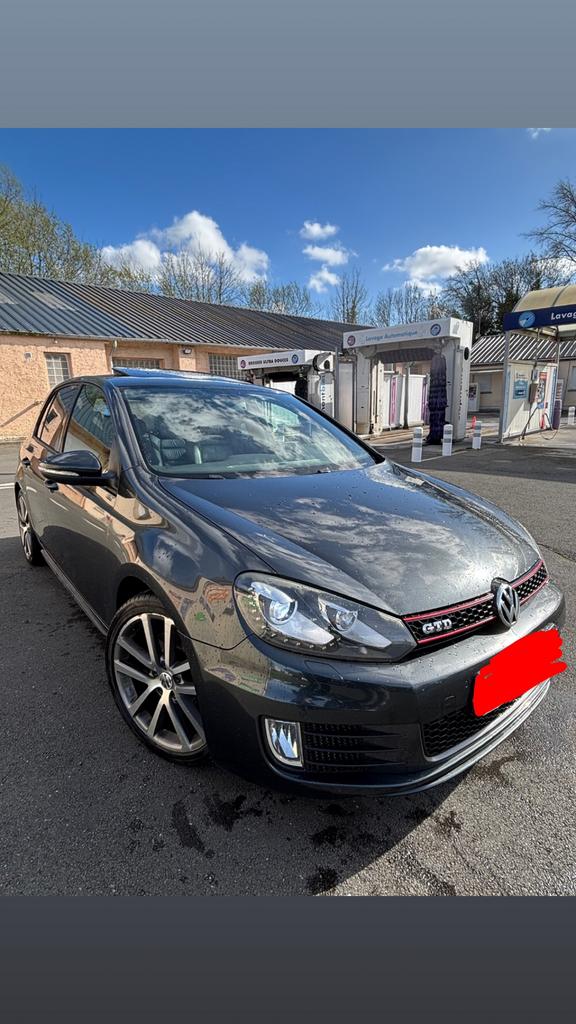 Golf 6 GTD, Auto's, Volkswagen, Automaat, Grijs, Te koop, Berline