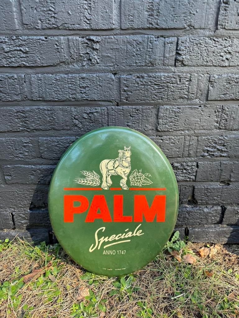 Emaille Palm reclamebord, Ophalen, Zo goed als nieuw, Palm