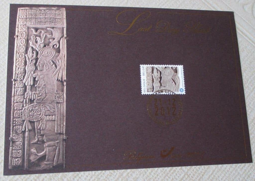 1 zegel de maya kalender last day sheet, Met stempel, Ophalen of Verzenden, Postfris, Gestempeld