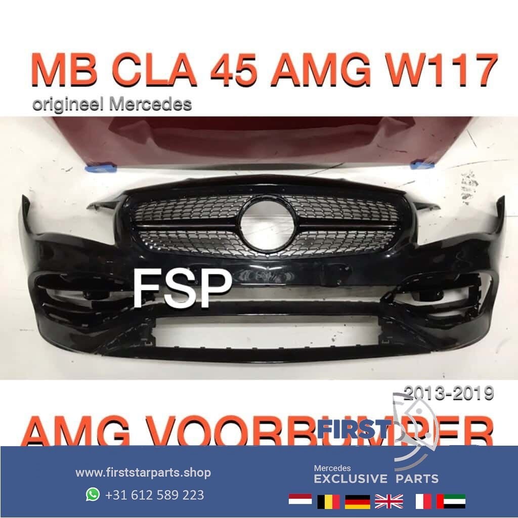 CLA 45 AMG Voorbumper diamond gril CLA45 origineel Mercedes, Auto-onderdelen, Gebruikt, -, Voor, Ophalen of Verzenden
