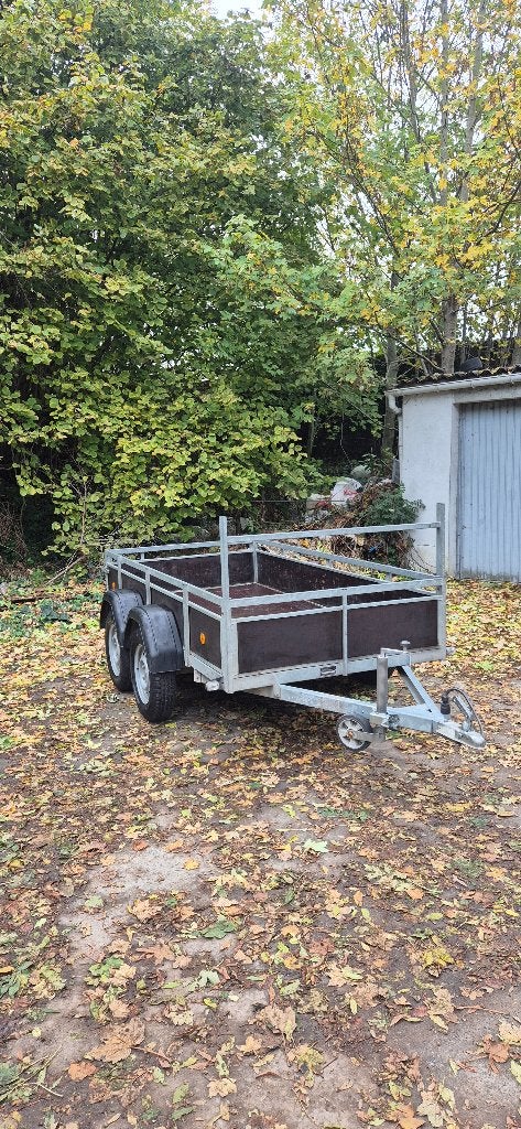 Remorque double essieux 750kg avec papier certificat, Autos : Divers, Enlèvement ou Envoi, Comme neuf