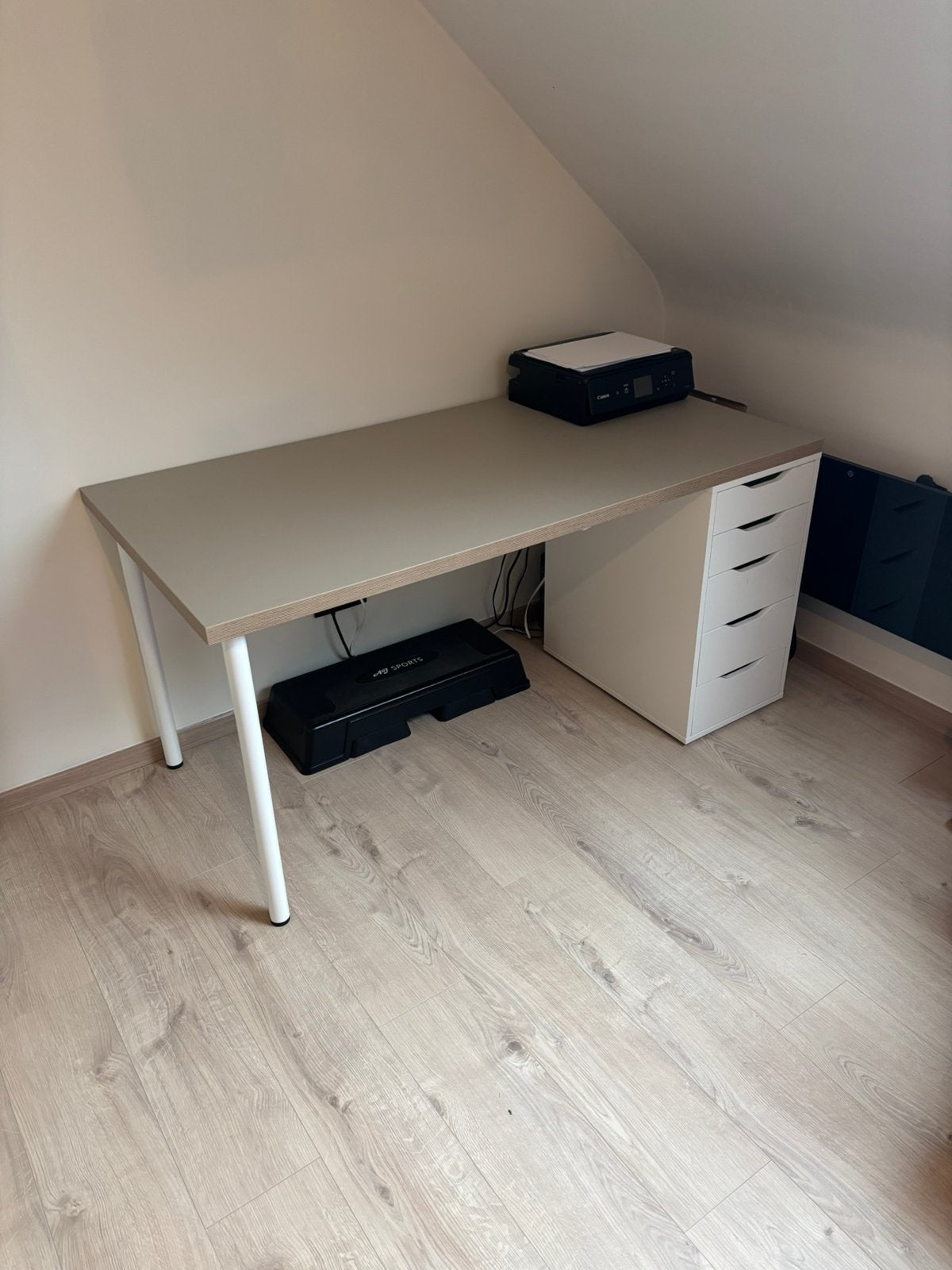 Ikea Bureau met ladekast / LAGKAPTEN & Alex, Ophalen of Verzenden, Zo goed als nieuw, IKEA
