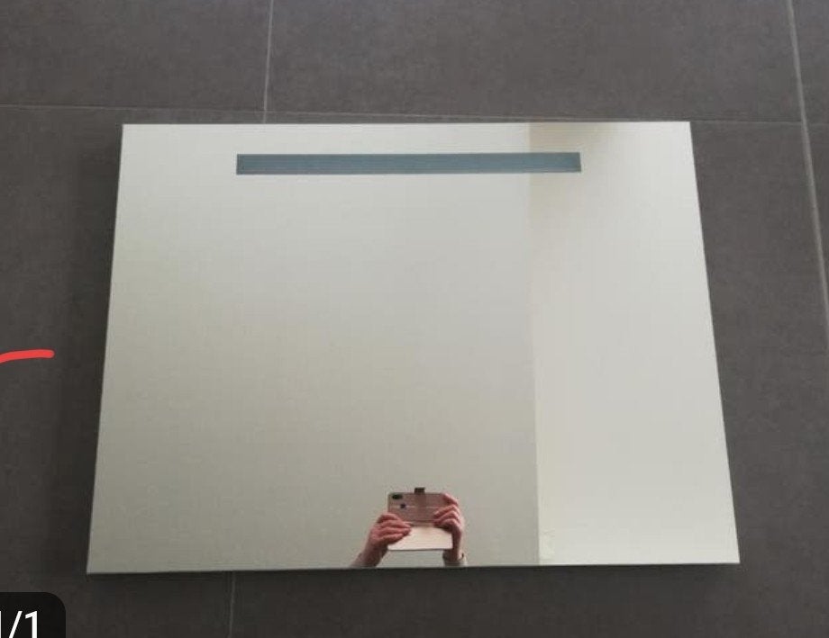 grote spiegel, Huis en Inrichting, Woonaccessoires | Spiegels, Ophalen, Gebruikt, 75 tot 100 cm, Minder dan 100 cm