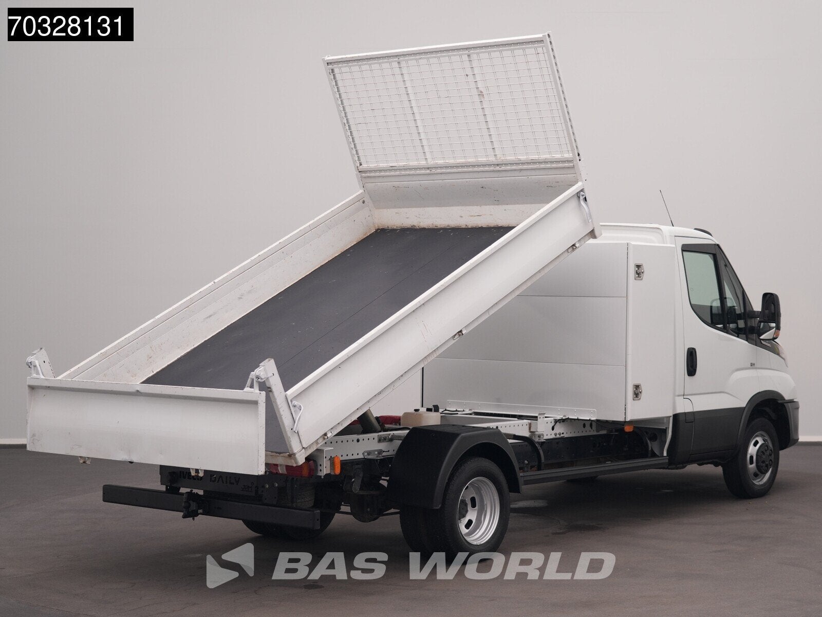 Iveco Daily 35C14 Automaat Dubbellucht Kipper met Kist 3,5t, Auto's, Stof, Gebruikt, Euro 6, Iveco