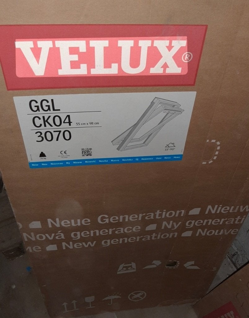 Lanterneau VELUX GGL CK04 + ECX CK04 — Nouveau, Neuf, Double vitrage, Enlèvement ou Envoi, Lucarne
