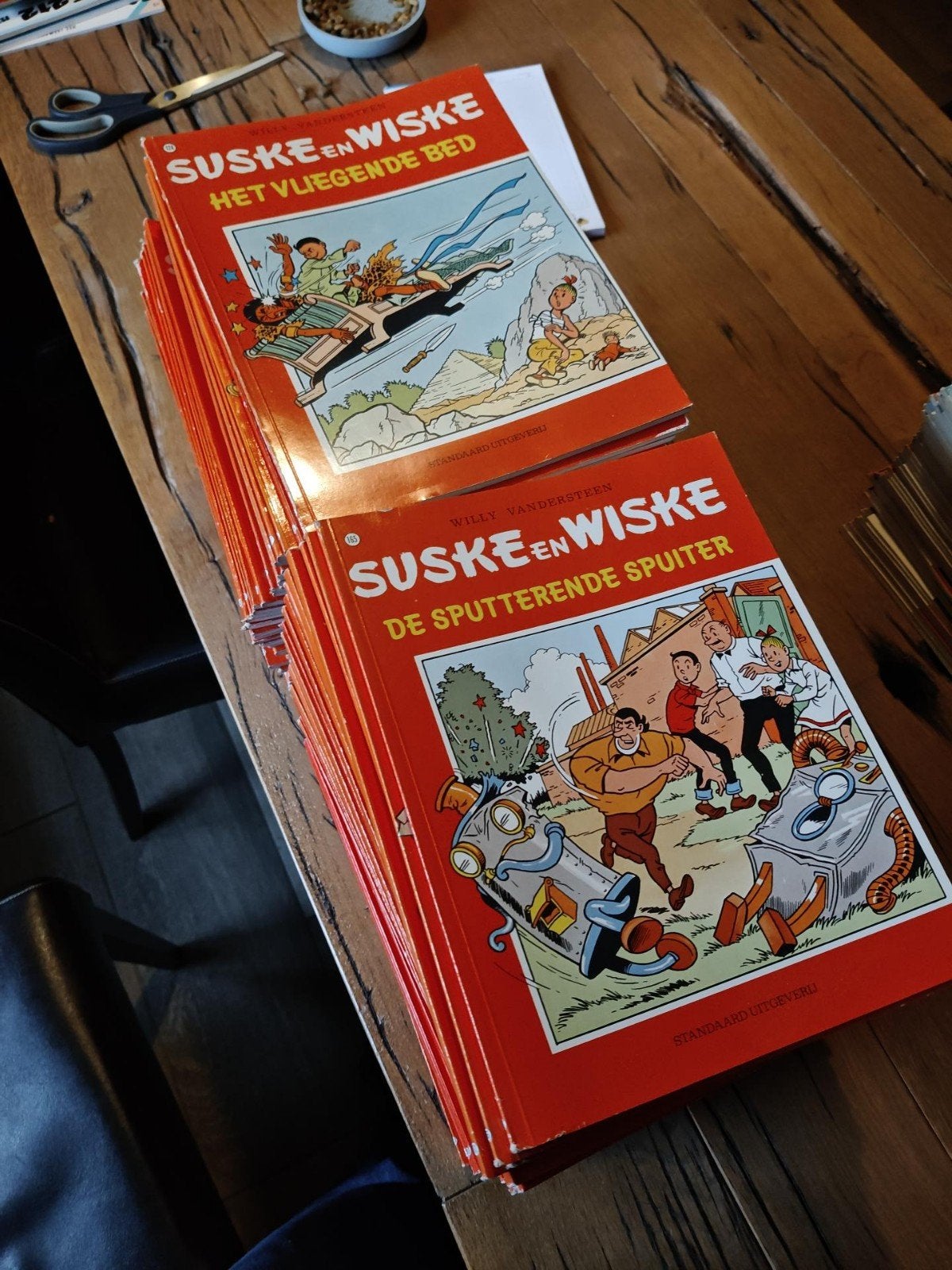suske en wiske strips, Ophalen
