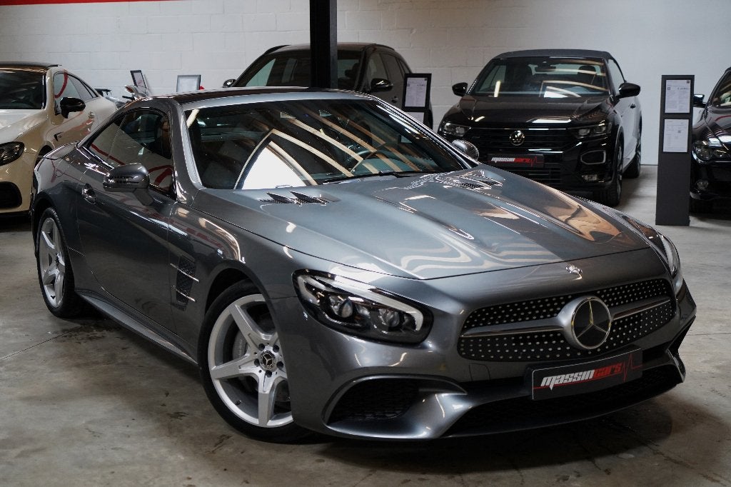 Prachtige Mercedes SL 400 AMG-Line LIKE NEW!, Auto's, Mercedes-Benz, Automaat, Achterwielaandrijving, Cabriolet, Leder