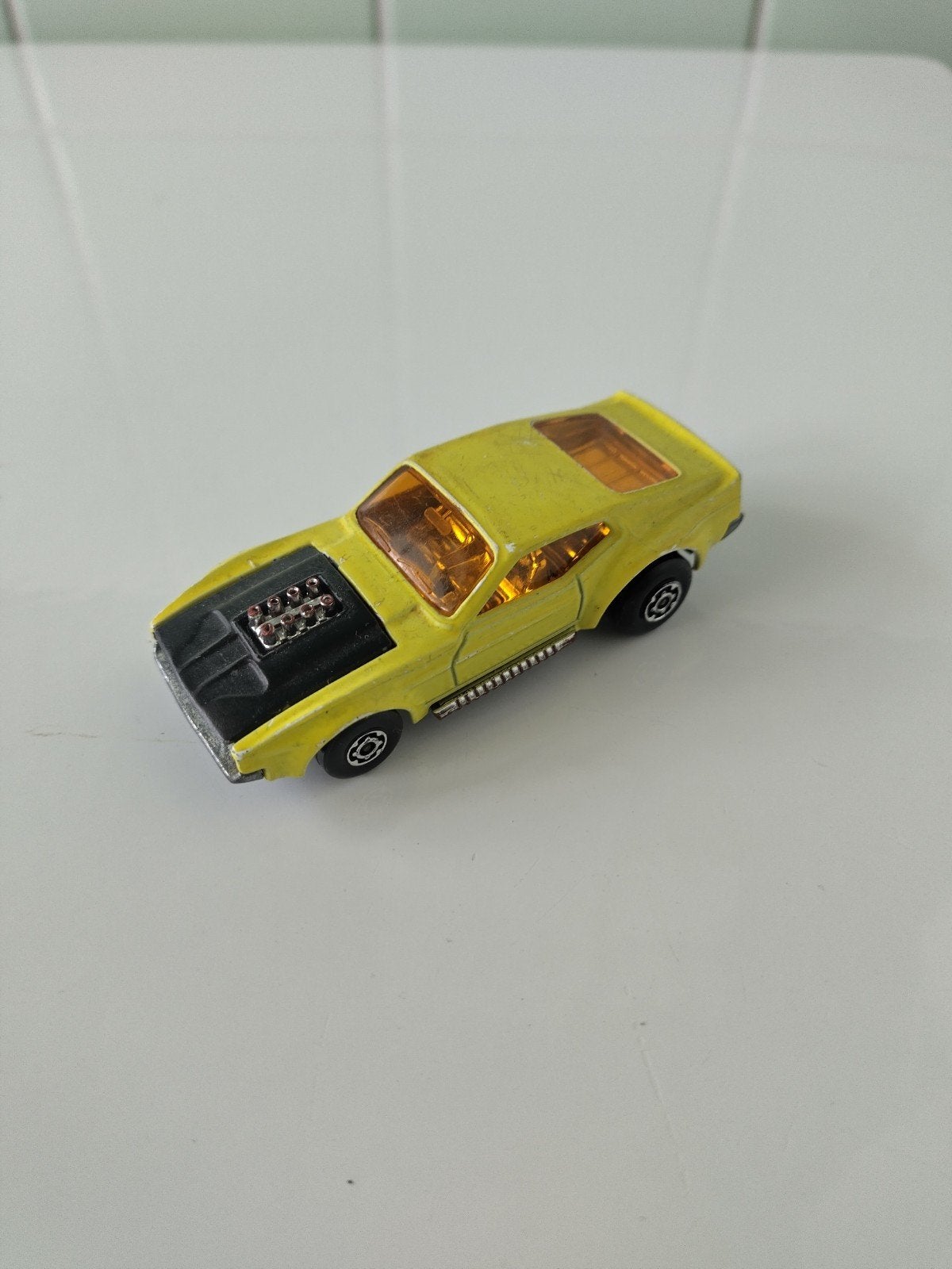 Vintage Matchbox Boss Mustang AFHALING LEES BESCHRIJVING, Enlèvement, Utilisé, Voiture, Matchbox