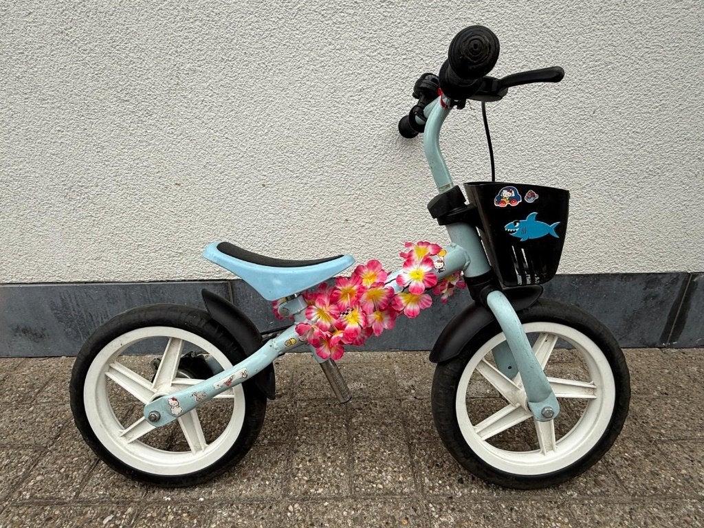 Loopfiets 12 inch, Fietsen en Brommers, Ophalen, Gebruikt, Velgrem, Minder dan 16 inch