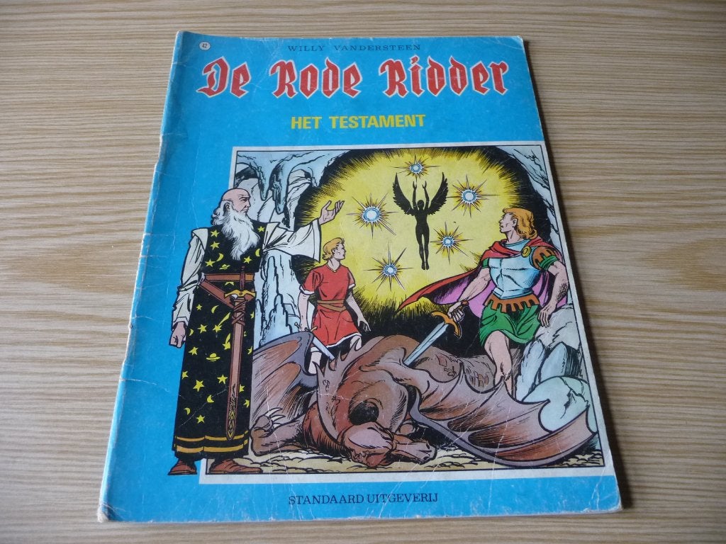 de Rode Ridder - 42. Het testament 1980 - € 1, Gelezen, Willy Vandersteen, Eén stripboek, Ophalen of Verzenden