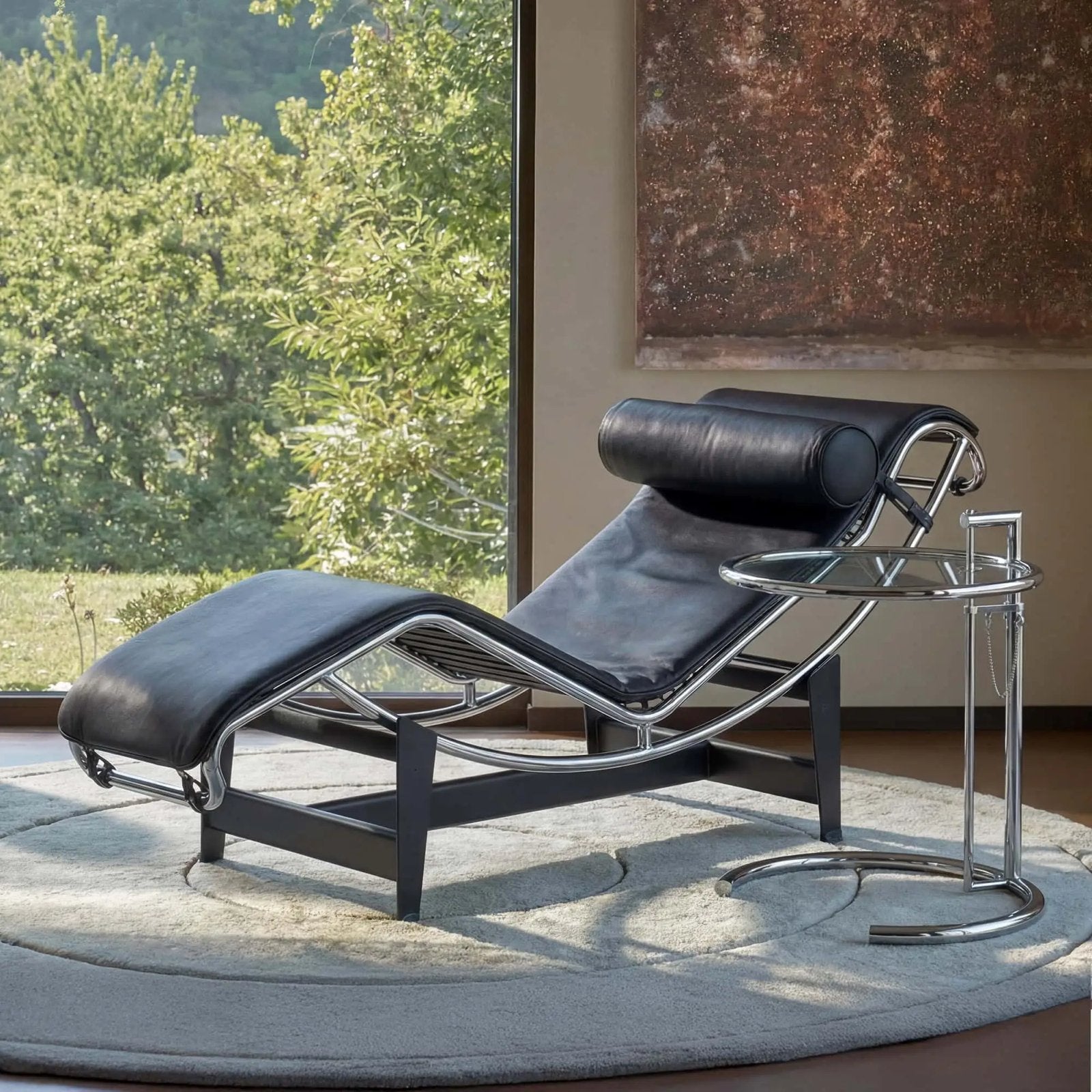 Chaise longue met bijzettafel, Enlèvement, Comme neuf