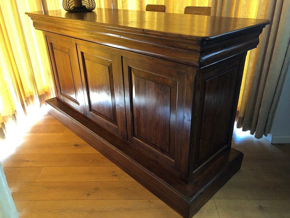 NIEUW UNIEK TEAKHOUTEN BARMEUBEL BAR MEUBEL flamant, Neuf, Campagnard, Enlèvement, Bois
