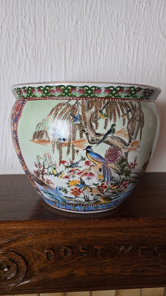Porseleinen pot, Chinese pot, 24cm, Antiquités & Art, Enlèvement