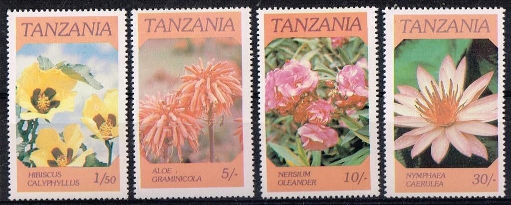 Timbres de Tanzanie - K 4546 - fleurs, Timbres & Monnaies, Timbres | Afrique, Envoi, Tanzanie, Non oblitéré